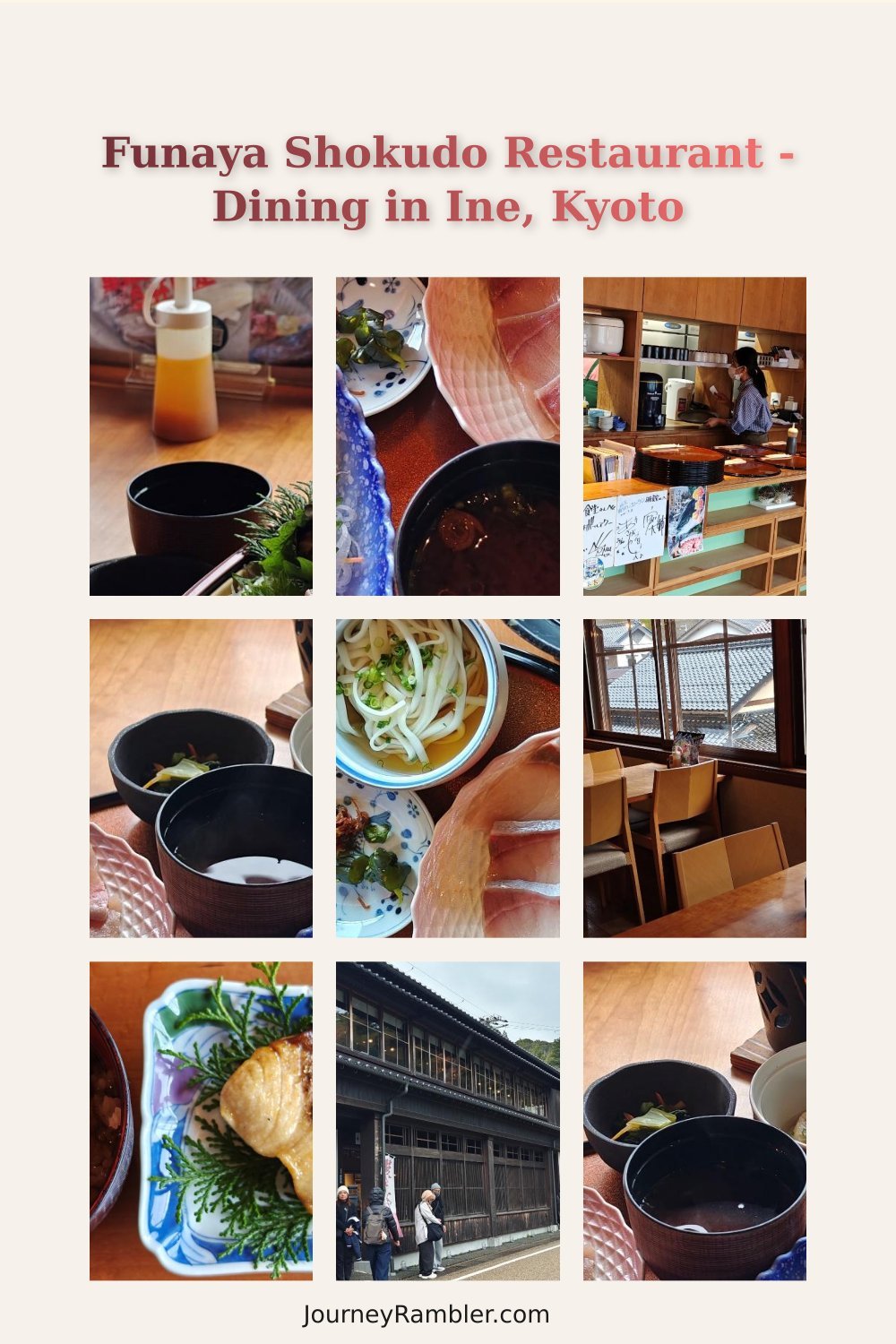 Eating at Funaya Shokudo in Ine, Kyoto Japan