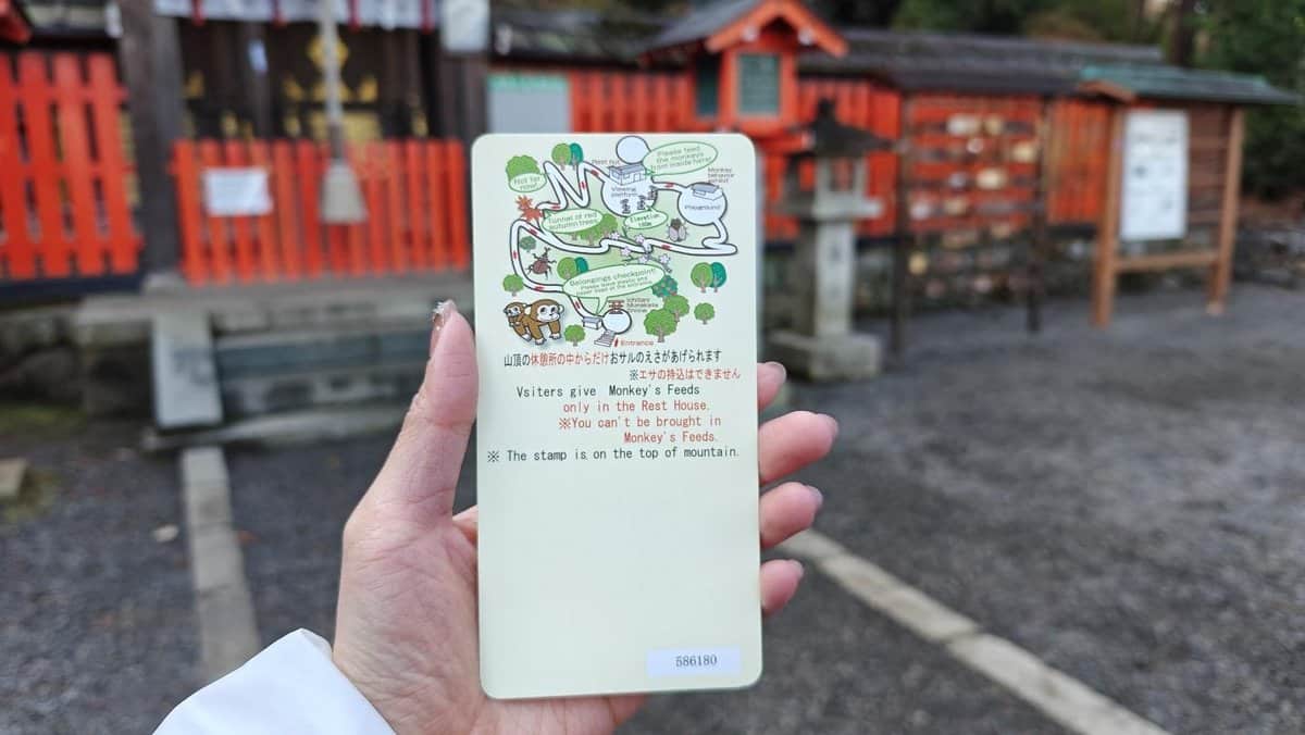 Hand holding map in tourist area