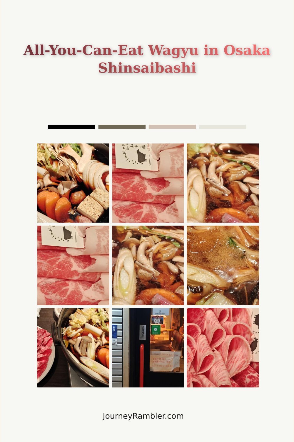 I Ate Unlimited Wagyu at Shabushabu Sukiyaki Tabehodai Wagyu to Buta Shinsaibashi-ten!