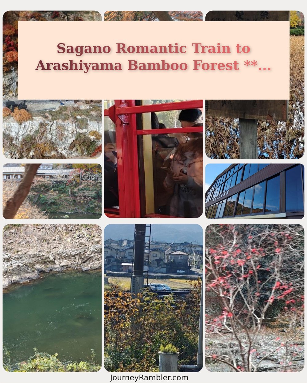 I Took the Sagano Romantic Train to the Arashiyama Bamboo Forest Kyoto and Loved It