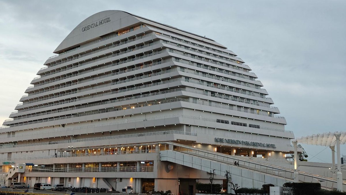 Modern hotel with unique architecture