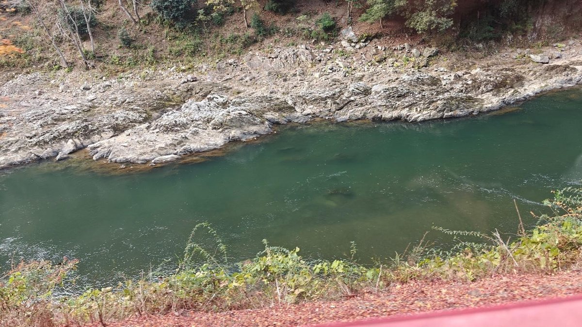 Serene river with rocky banks and lush greenery