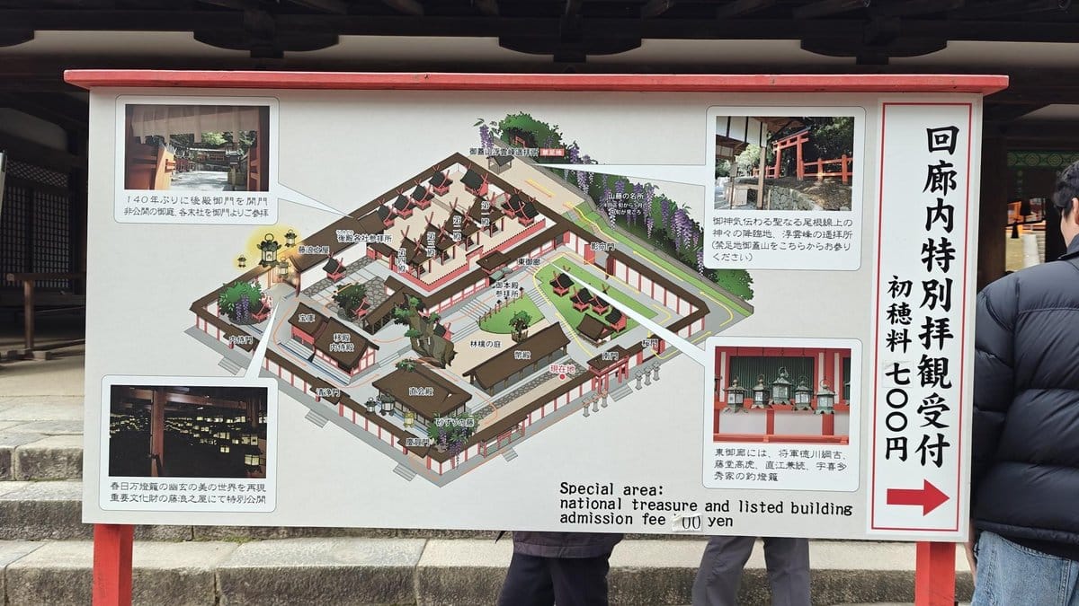 Temple map with people nearby