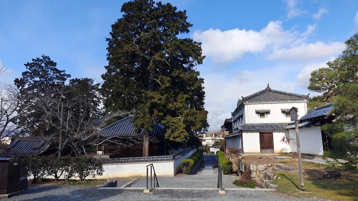 Traditional Japanese architecture with trees and blue sky