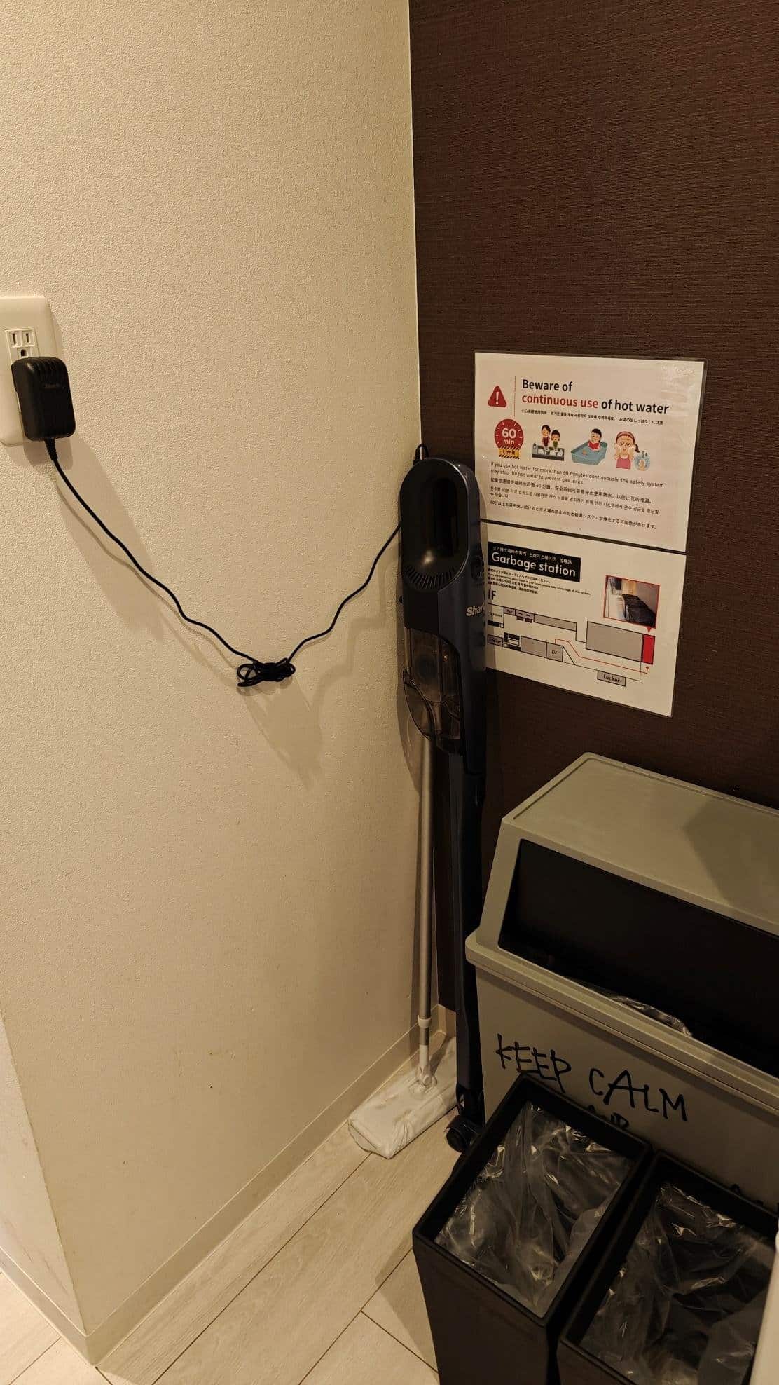 Vacuum and signs in corner space