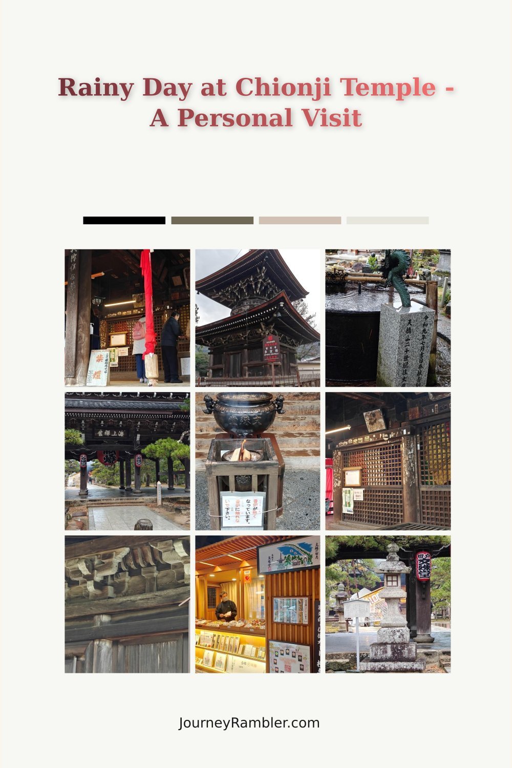 Chionji Temple, Me, and My Umbrella