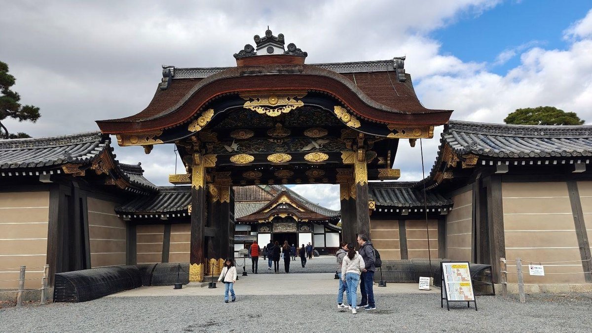 Ornate traditional Japanese gate