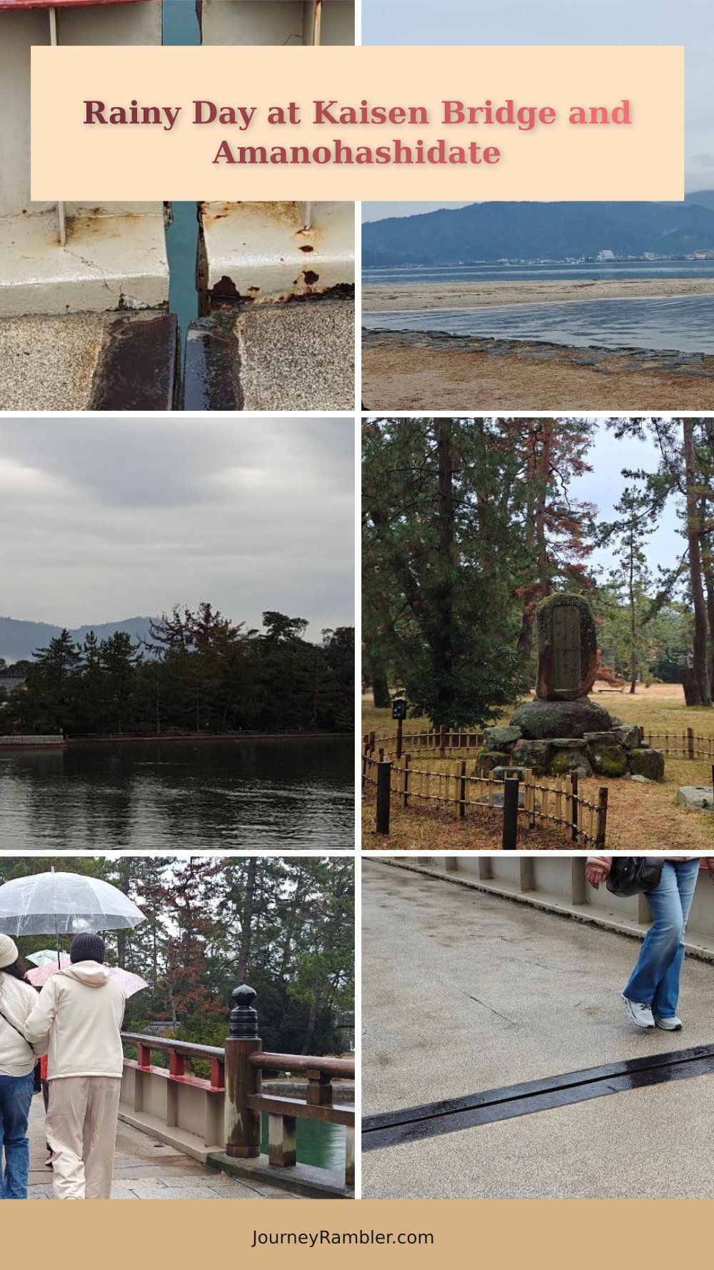 Rainy Day Walk: Kaisen Bridge and Amanohashidate Beach
