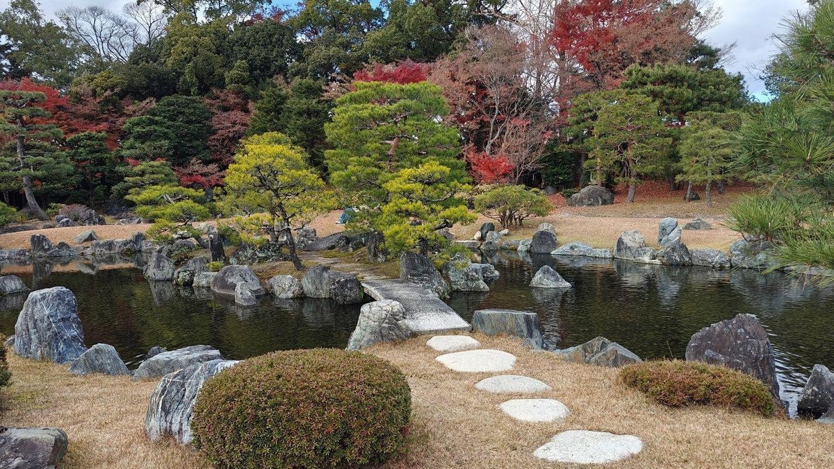 Serene Japanese garden in autumn