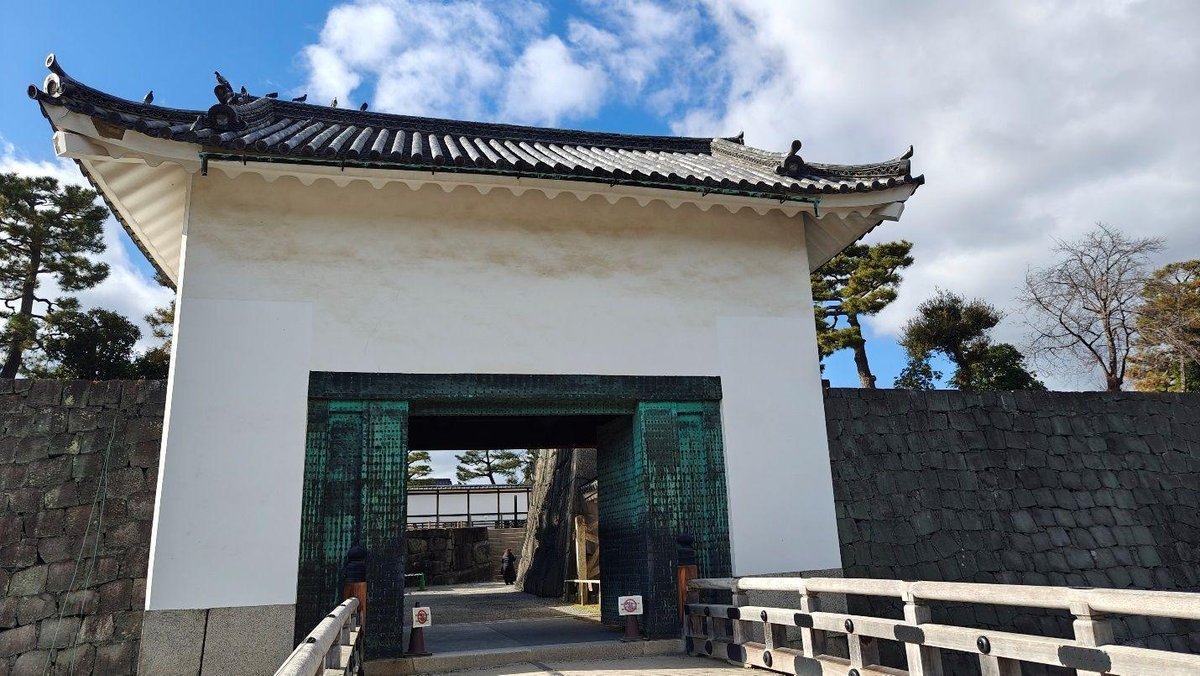 Traditional Japanese castle gate