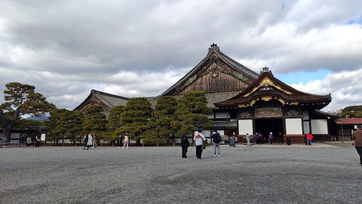 Traditional temple with cloudy sky