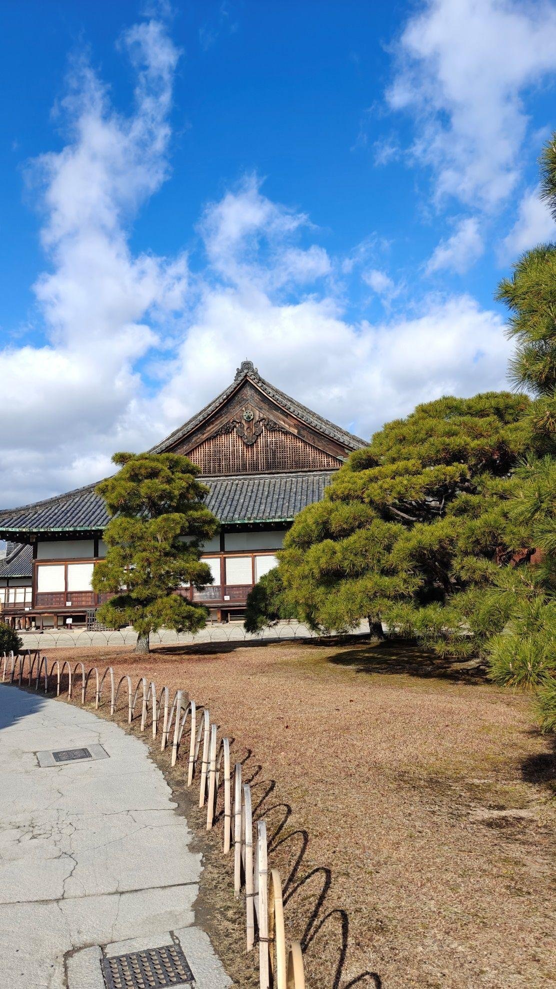 Traditional wooden building, clear sky
