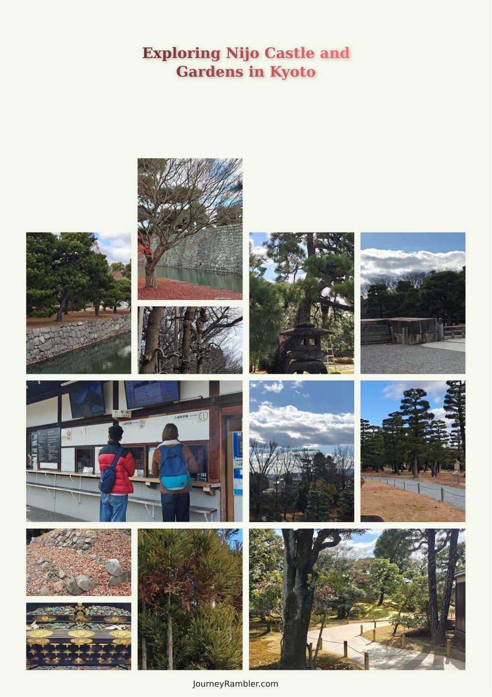 Walked Around Nijo Castle and Garden in Kyoto