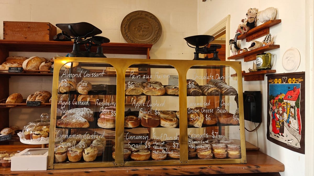 Almond croissants and pastries