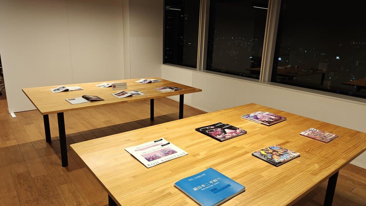 Books on wooden tables in quiet room