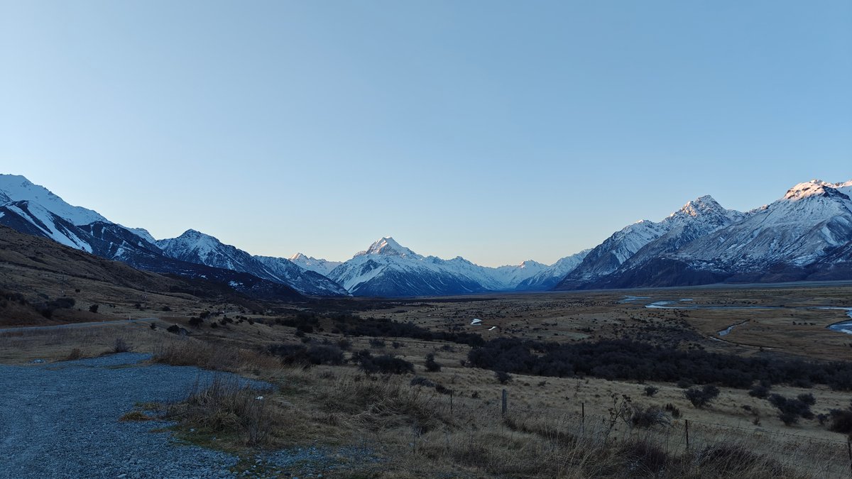 Braided river valley from roadside