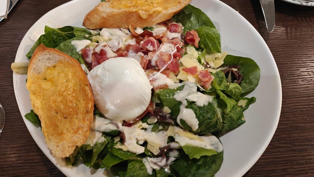 Caesar salad at Garden Court