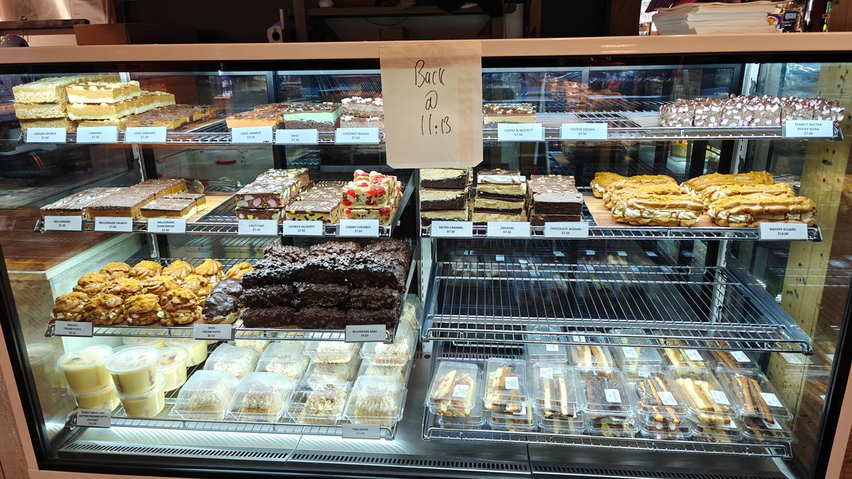 Caramel slices and brownies