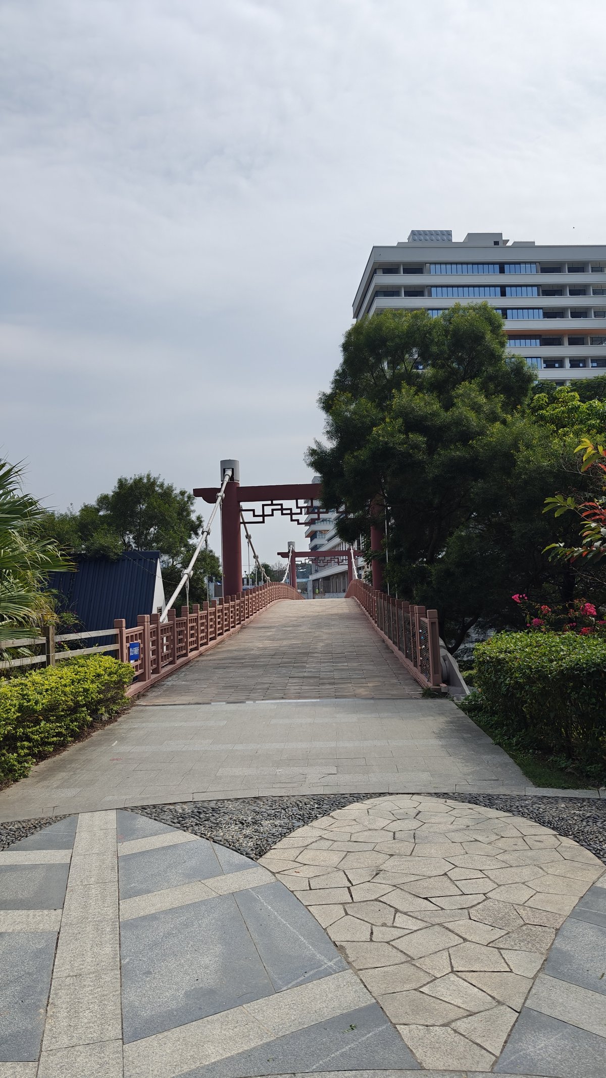 Chinese-style suspension bridge