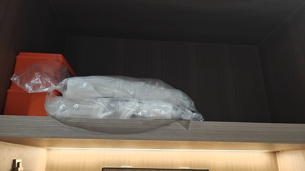 Closet with hangers