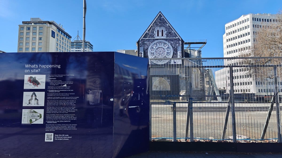 Damaged ChristChurch Cathedral