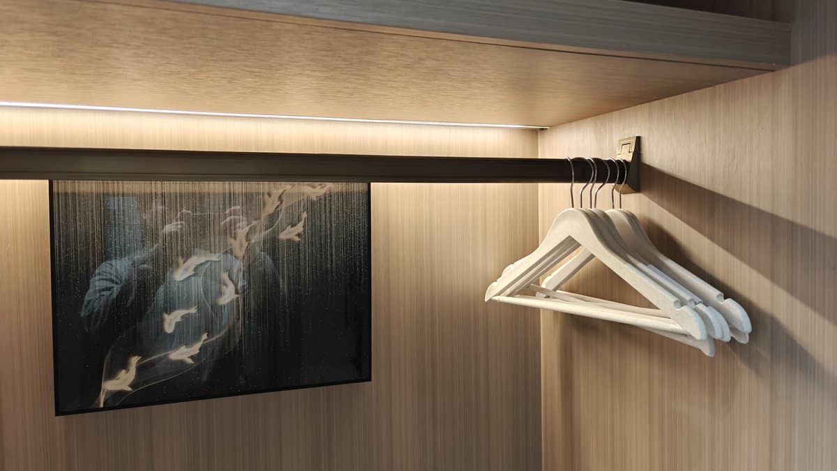 Decorative bamboo shelf