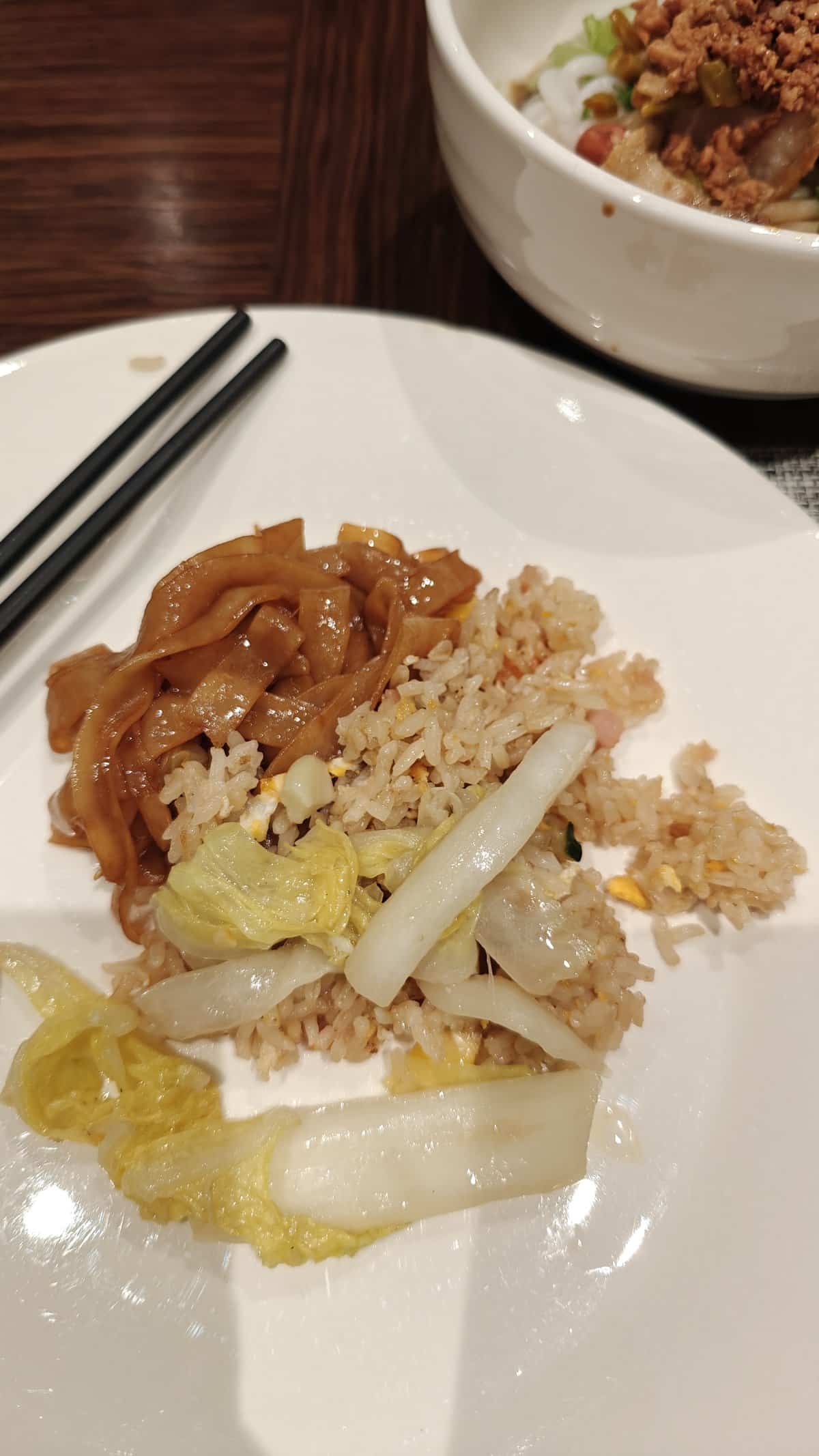 Egg fried rice plate
