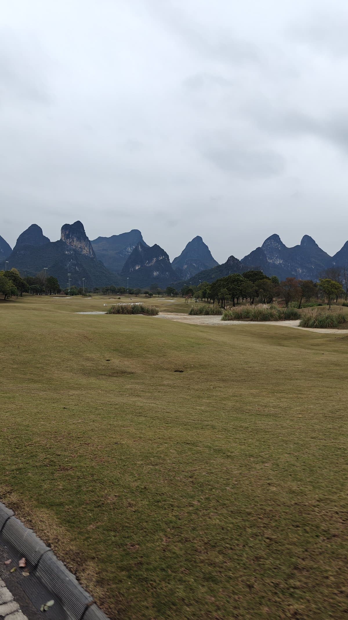 Full mountain range view