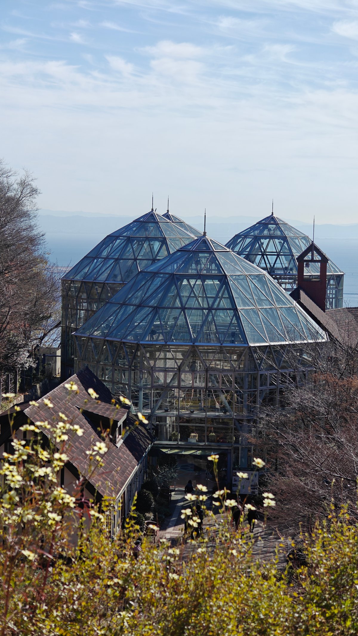 Glass House domes sea view