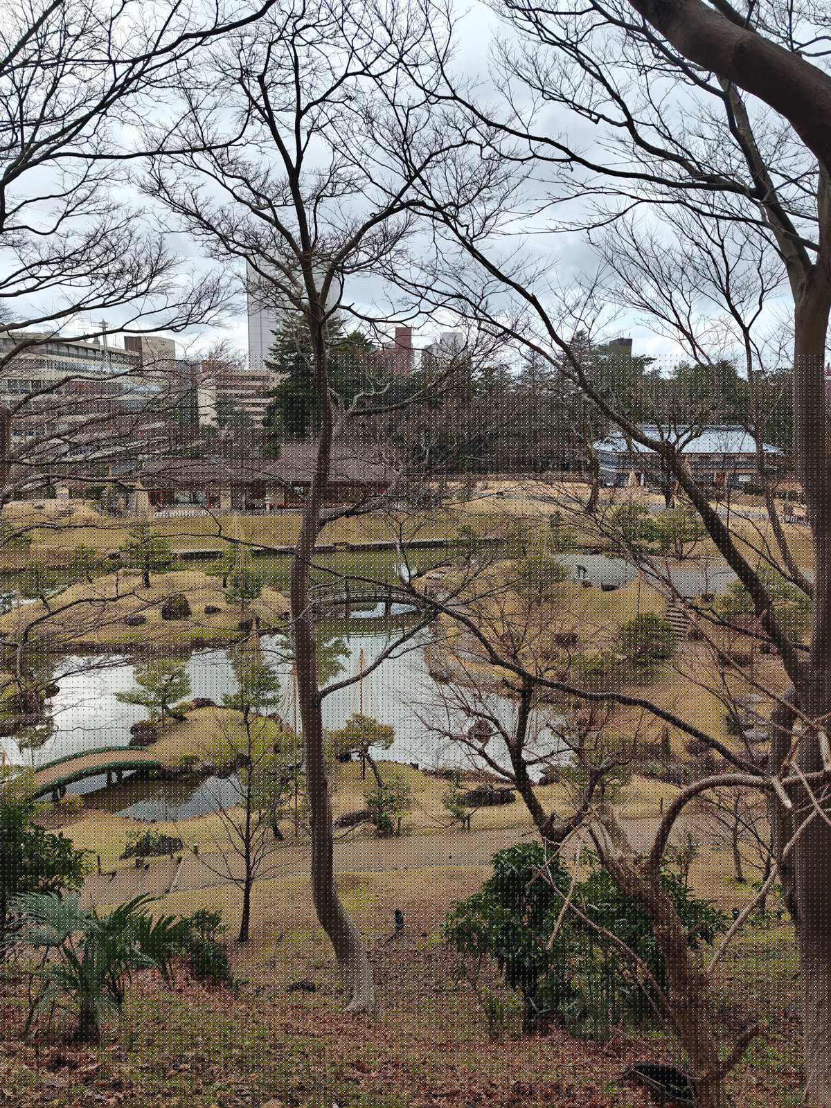 Gyokusen-inmaru Garden winter panorama