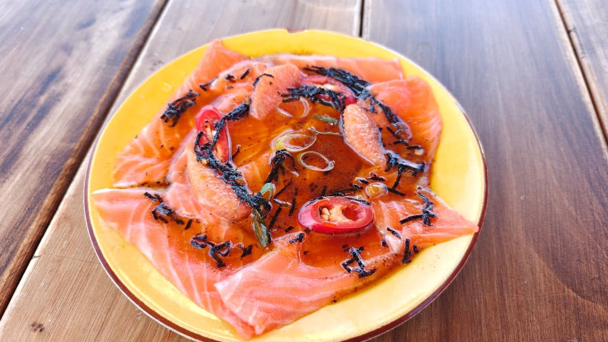 High Country salmon sashimi
