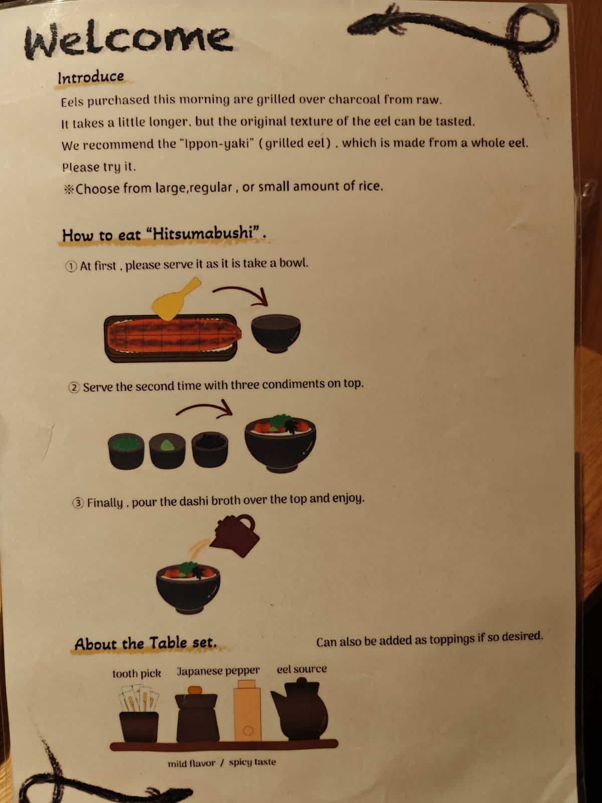 Hitsumabushi three-step guide
