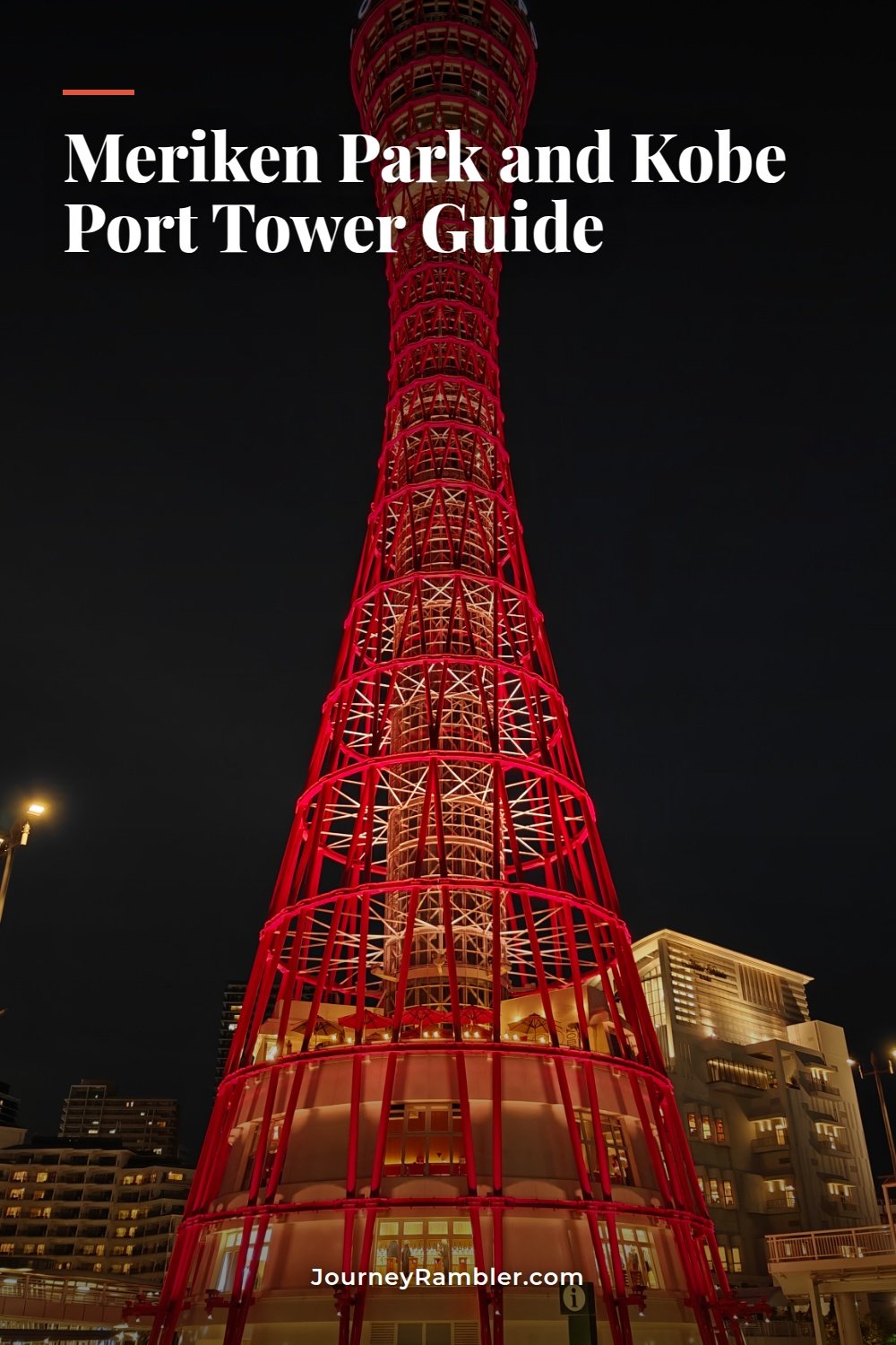 I Found the BE KOBE Sign at Meriken Park and Looked Up Kobe Port Tower