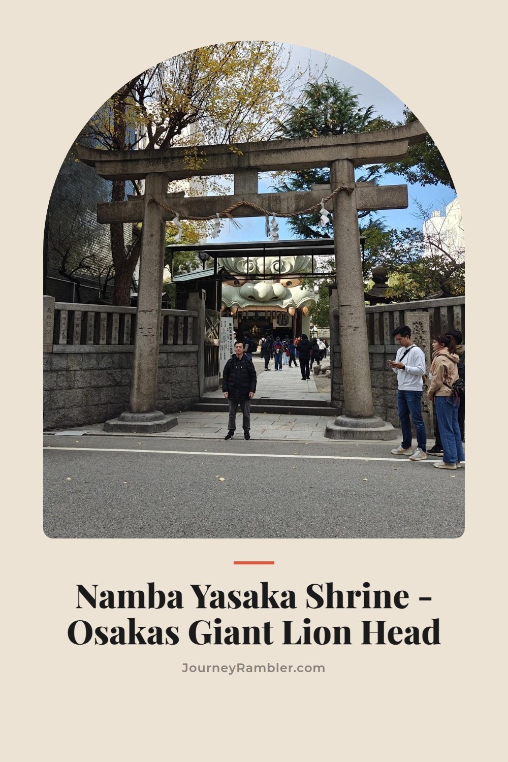 I Visited Namba Yasaka Shrine in Osaka and Its Giant Lion Head