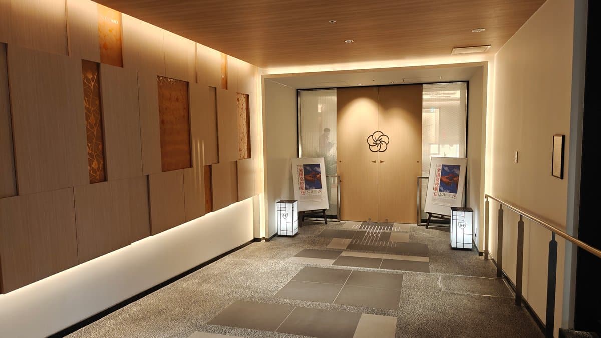 Interior corridor leading in from the entrance