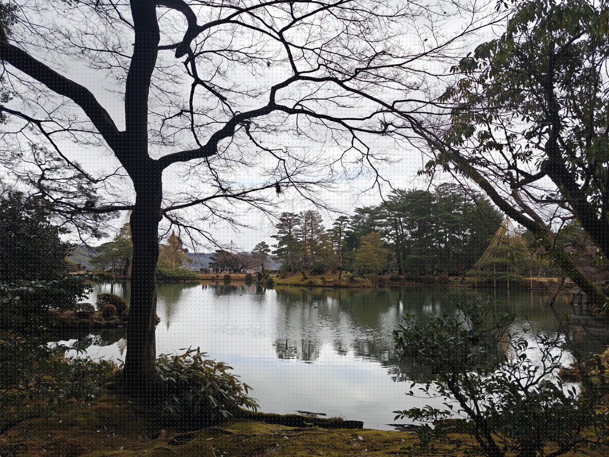 Kasumigaike pond first view