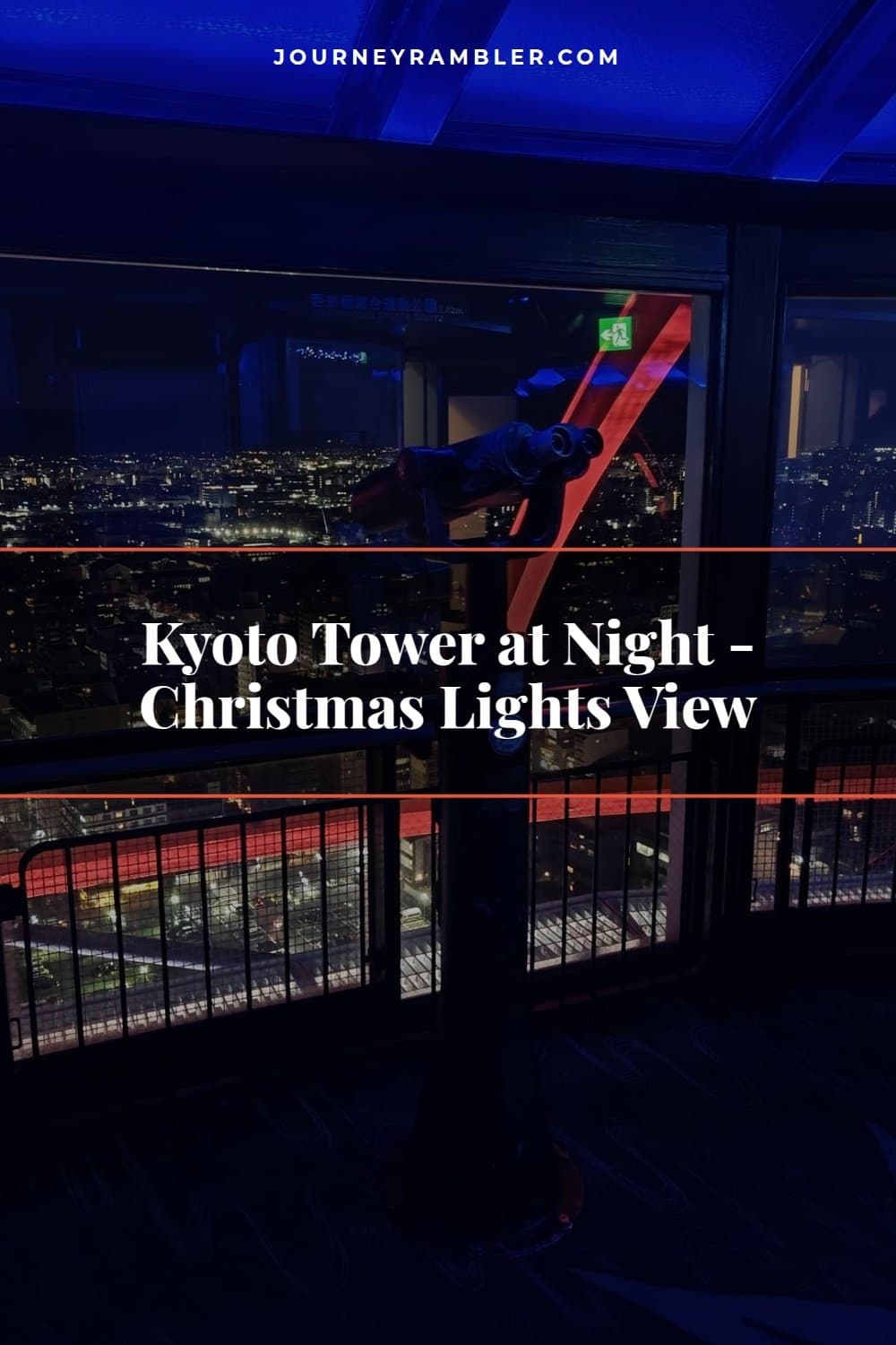 Kyoto Tower at Night - Christmas Lights and City Views from Above