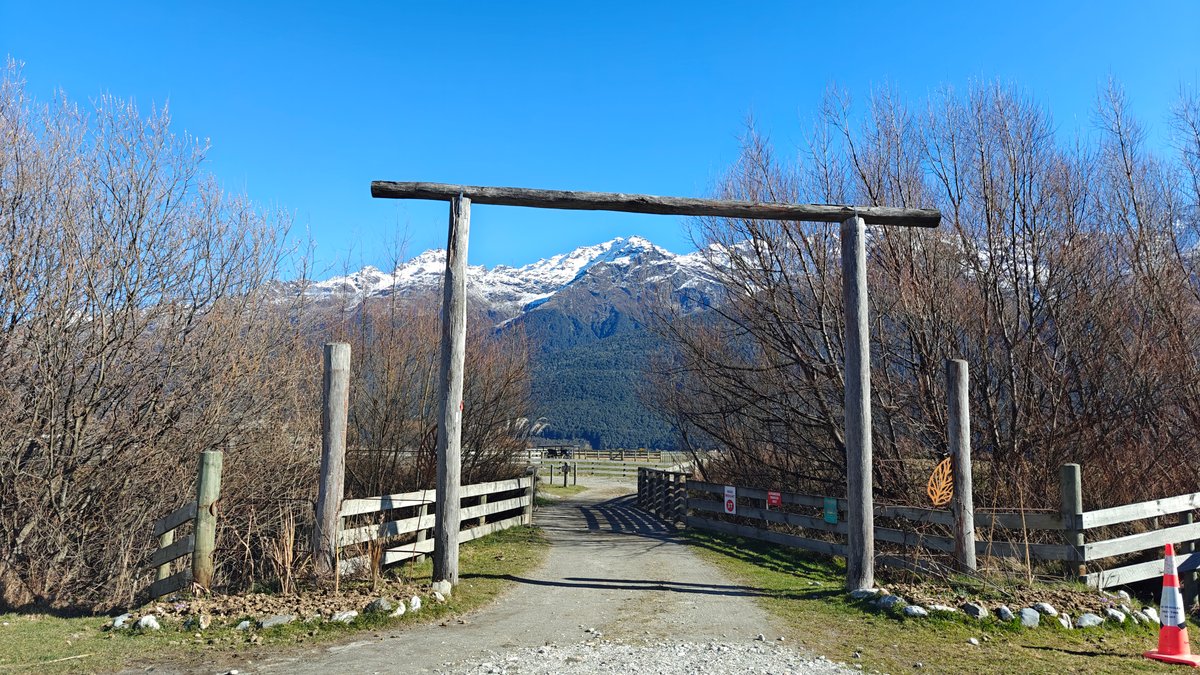 Lighthorse Adventures rustic entrance gate