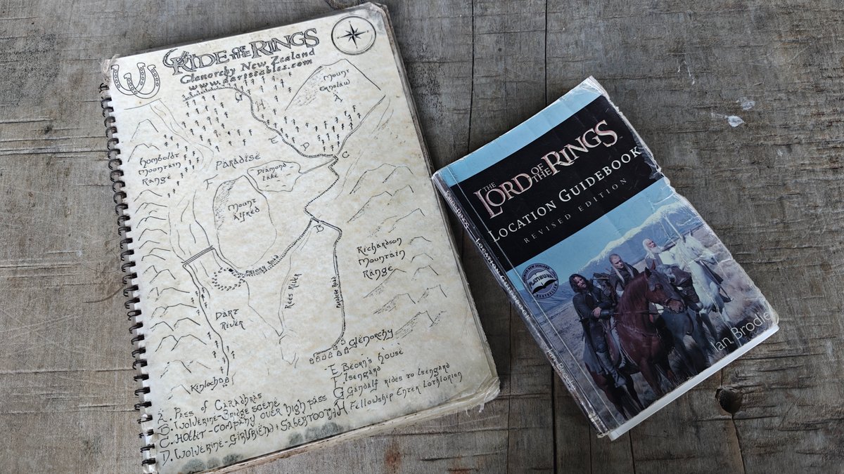LOTR location guidebook at stable