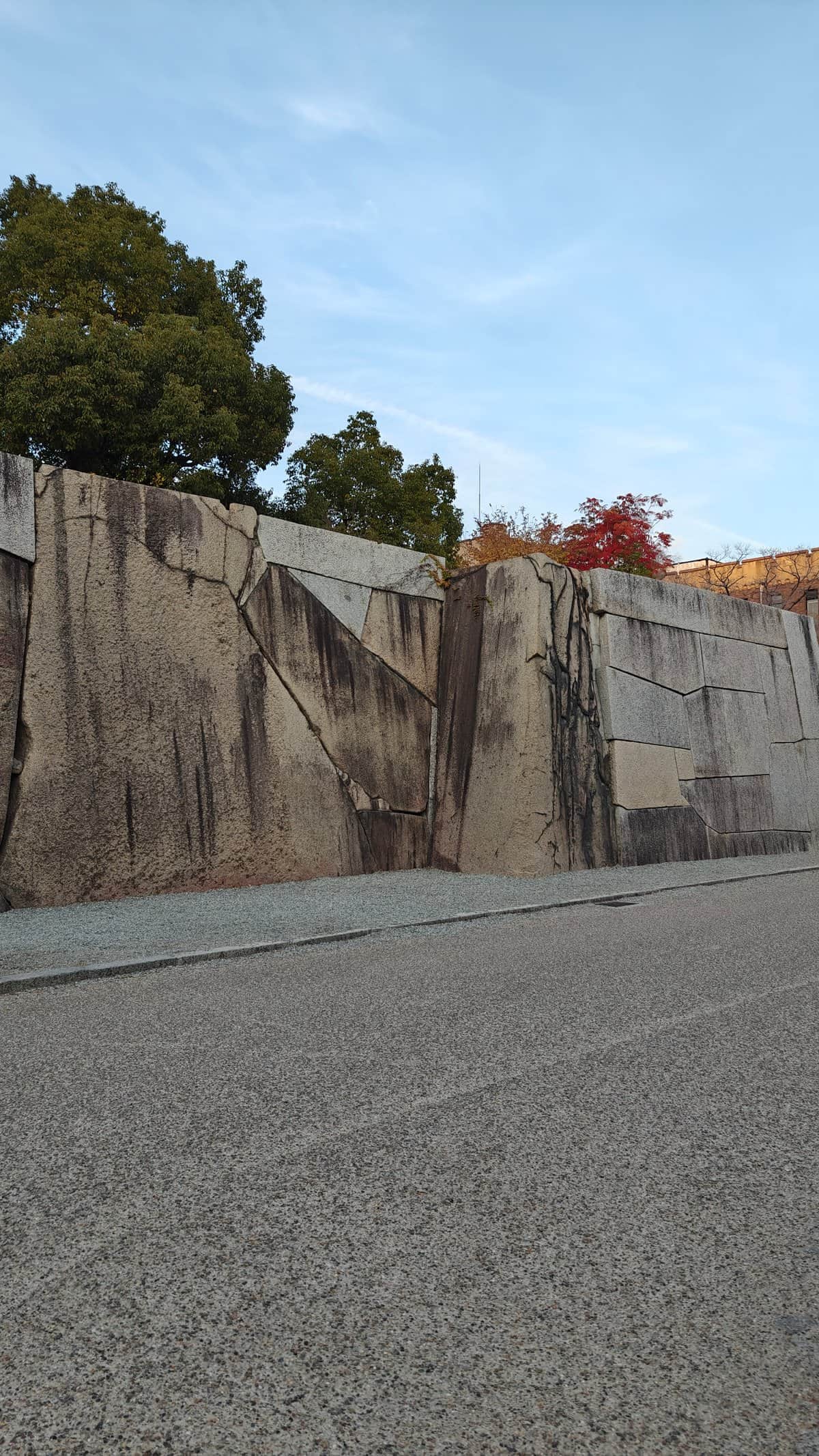 Massive foundation stone blocks