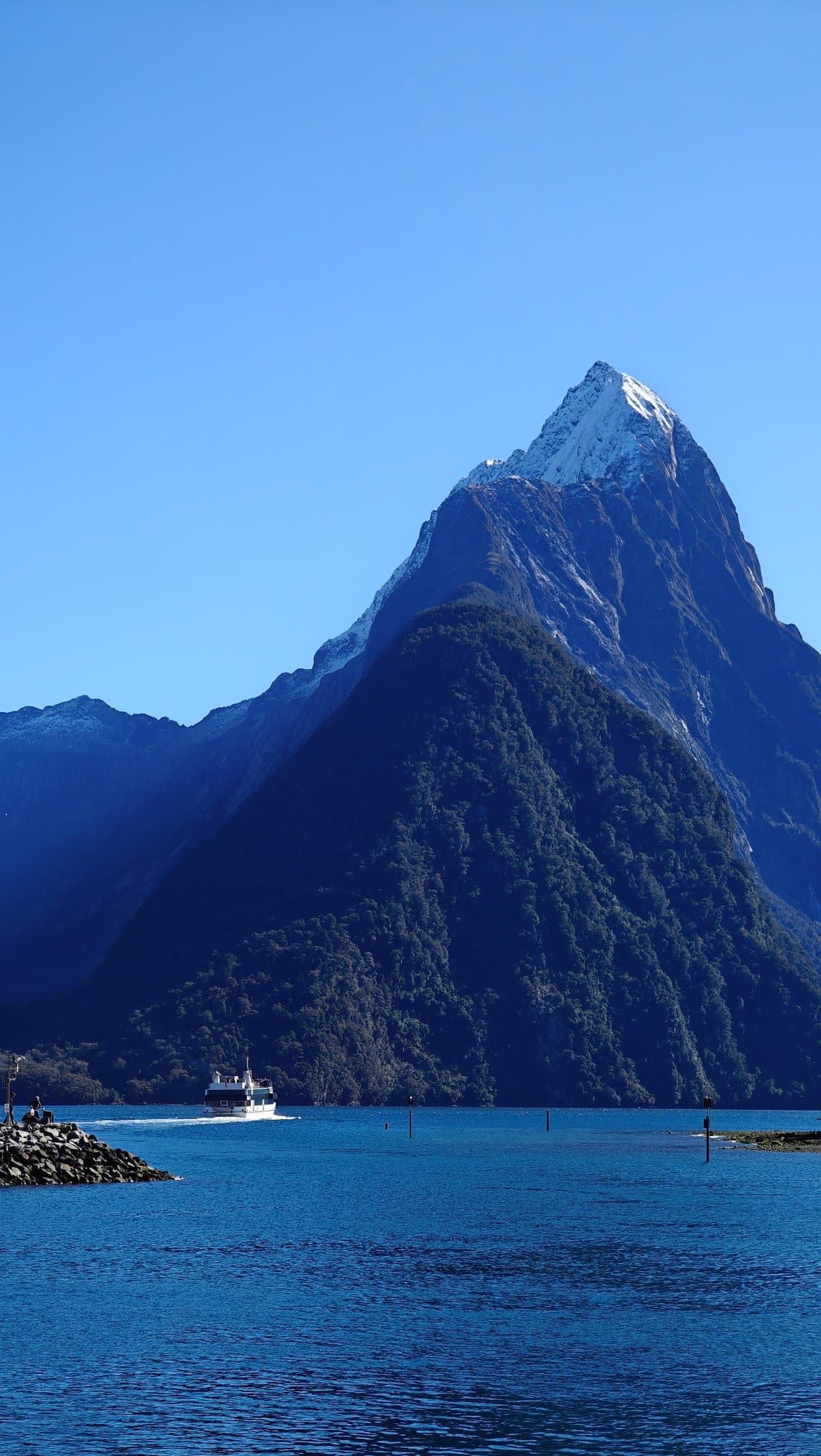 Mitre Peak rising sheer