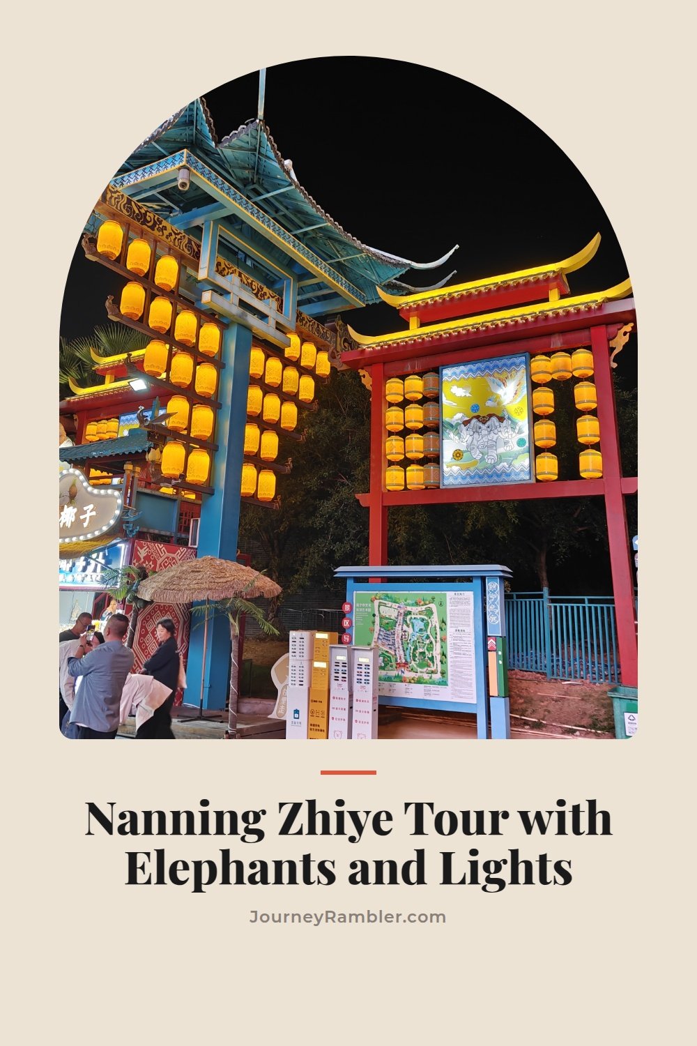 My Night at Nanning Zhiye with Big Elephants, Dragon Drums, and Neon Lights