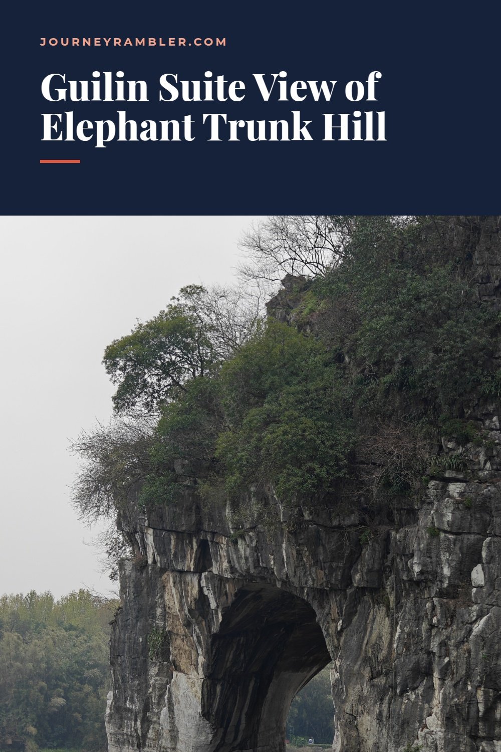 My Suite at Tianlongwan Xiyue Hotel Guilin Looking Out at Elephant Trunk Hill