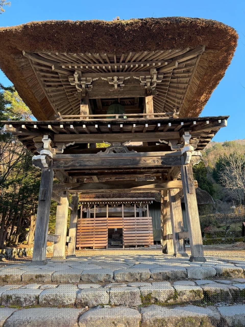 Myozenji thatched bell tower