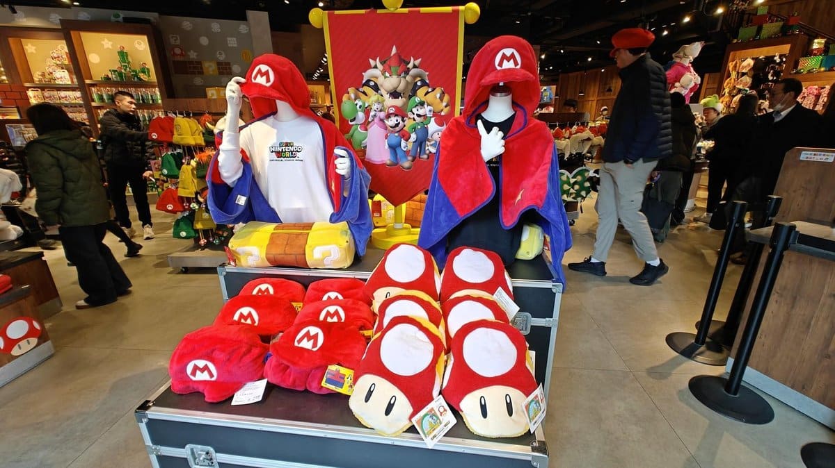 Nintendo merchandise store display