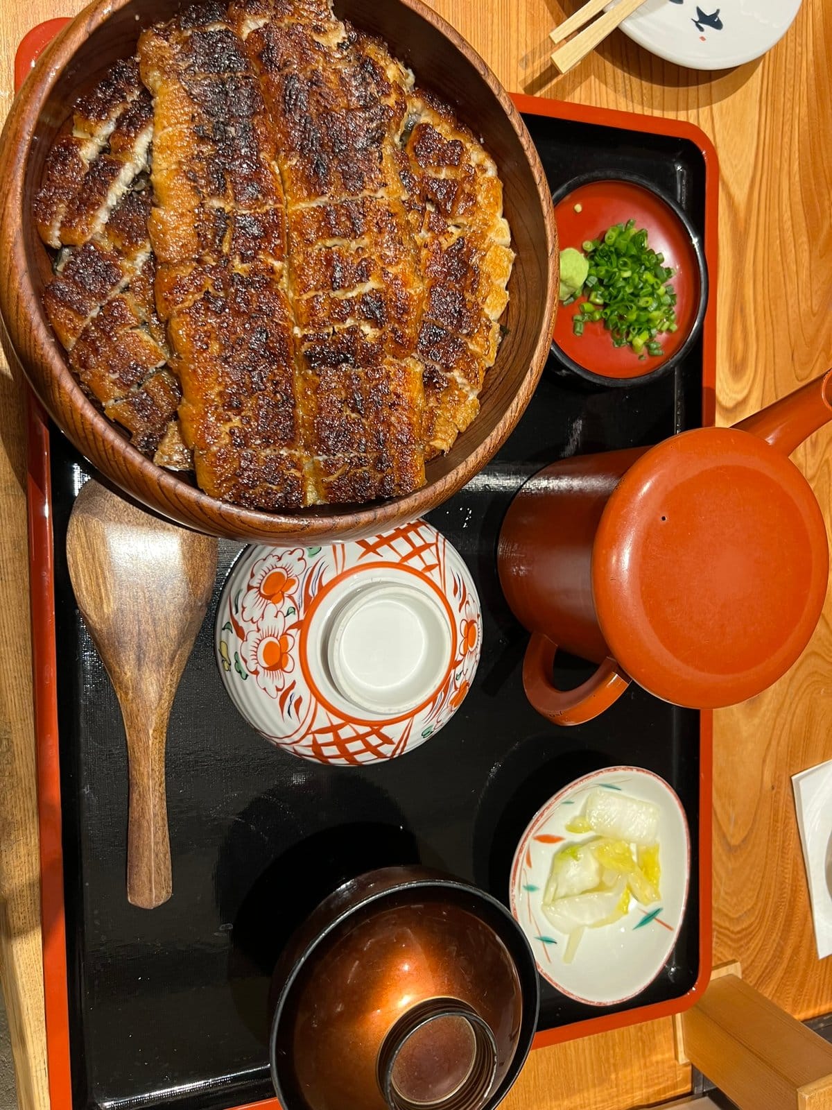 Okafuji hitsumabushi set overhead