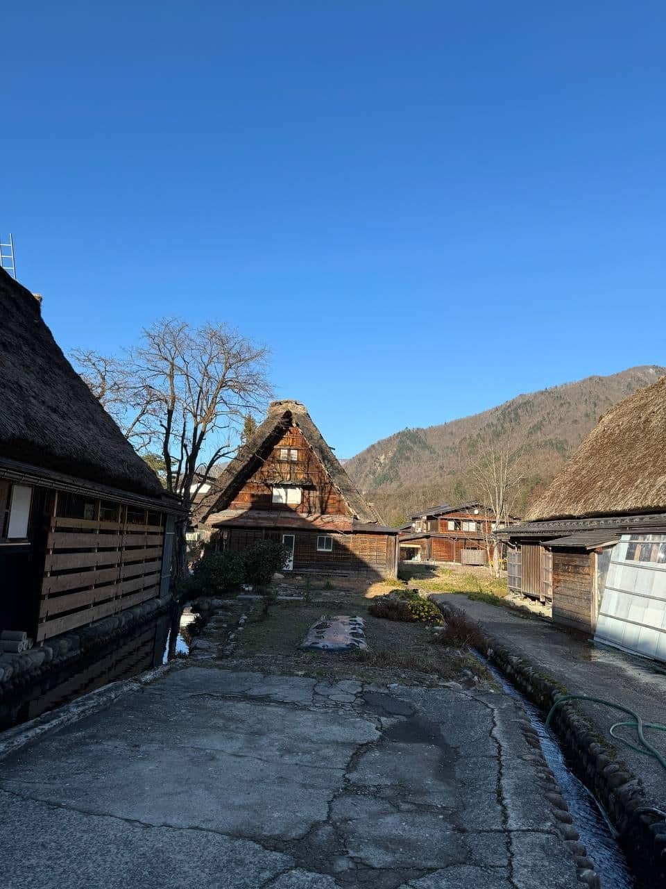 Path along village water channel
