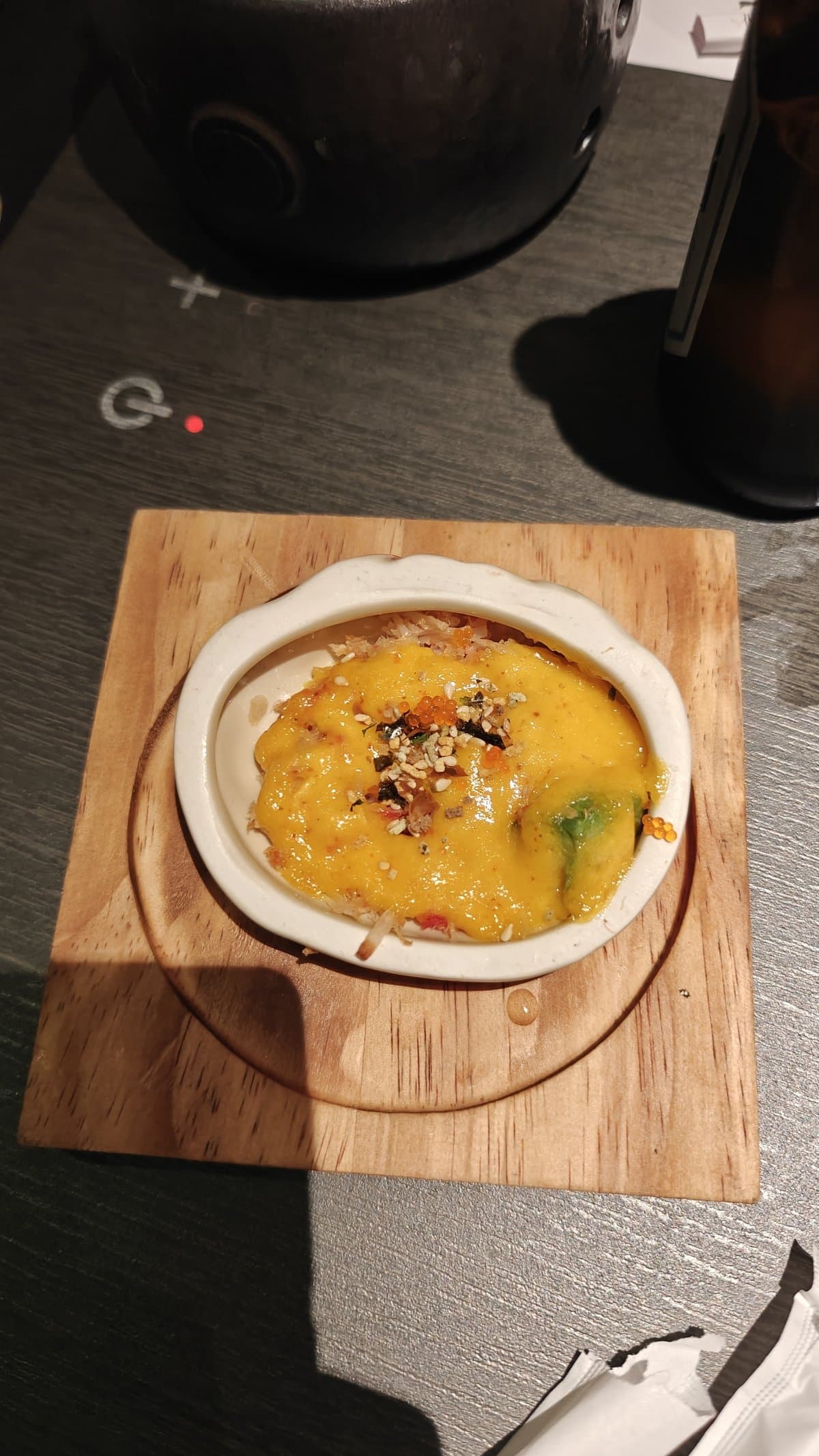 Pumpkin gratin baked egg dish