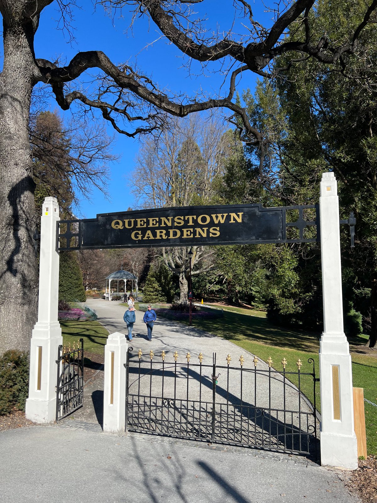 Queenstown Gardens iron gates