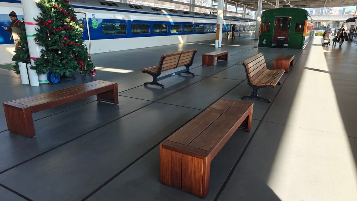 Railway Museum Christmas tree rest